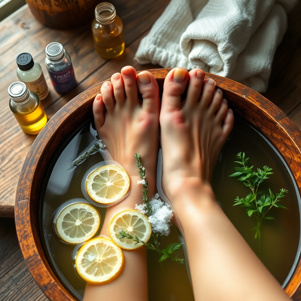 pied qui brûle remède de grand-mère