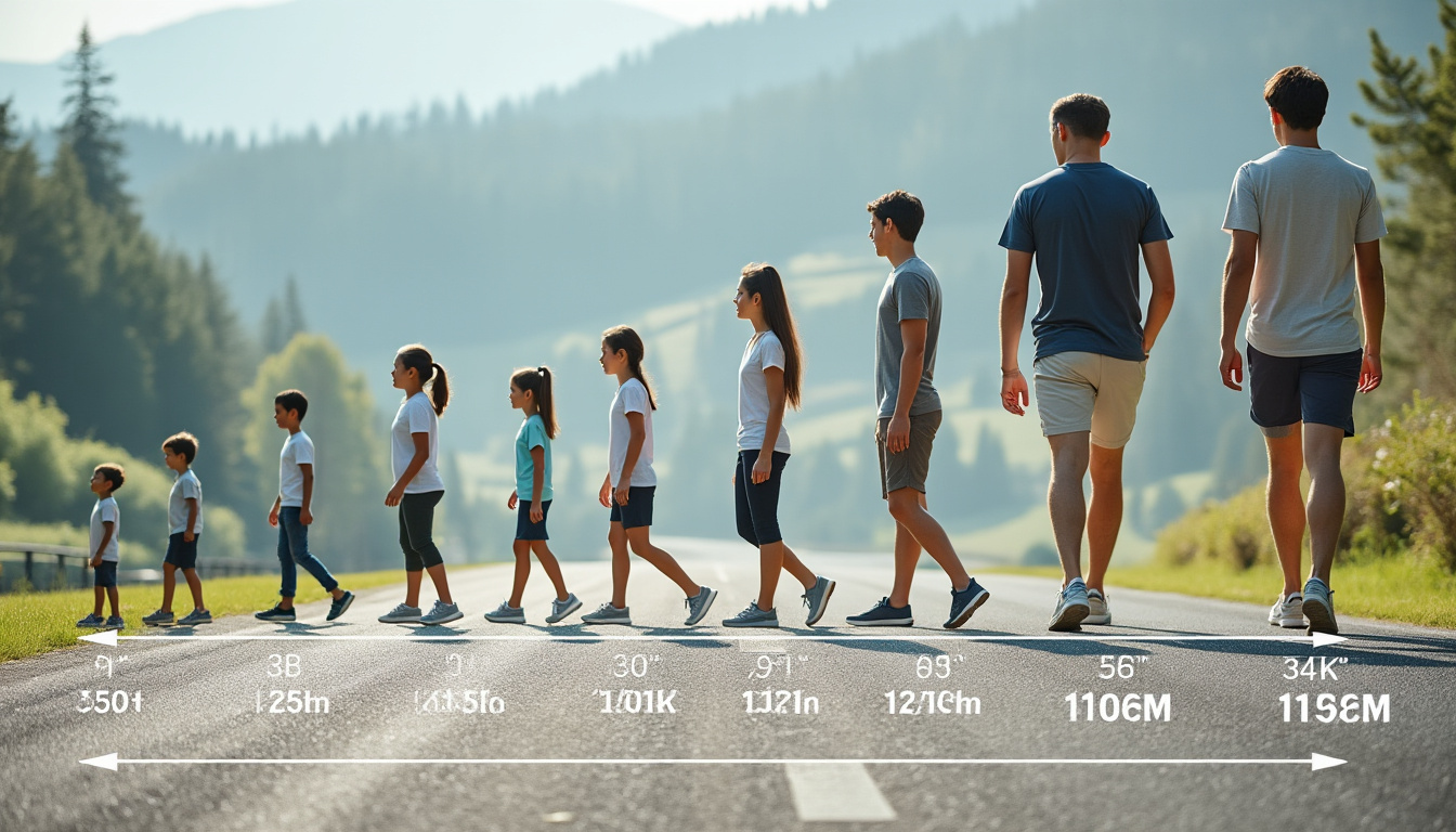 20 000 pas en km : quelle distance réelle selon votre taille